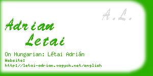 adrian letai business card